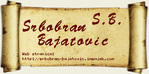Srbobran Bajatović vizit kartica